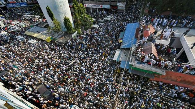 Bhopal: Protestors take part in a rally against the Citizenship Amendment Act (CAA) and National Register of Citizens (NRC), in Bhopal, Madhya Pradesh. (PTI) Bhopal: Protestors take part in a rally against the Citizenship Amendment Act (CAA) and National Register of Citizens (NRC), in Bhopal, Madhya Pradesh. (PTI)