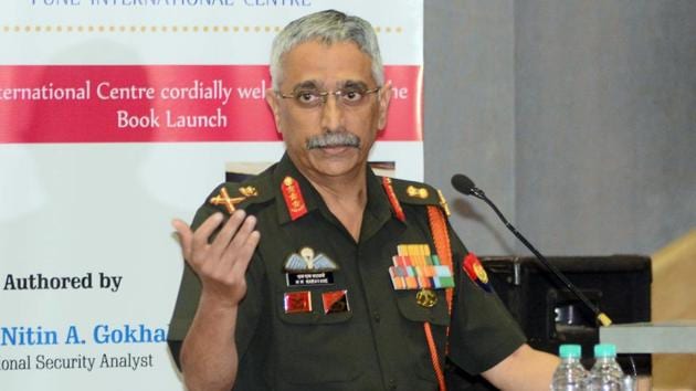 Manoj Mukund Naravane, Vice chief of Army staff, during the launch of Gentleman Spymaster in Pune on December 21, 2019. (Photo by Shankar Narayan/HT)