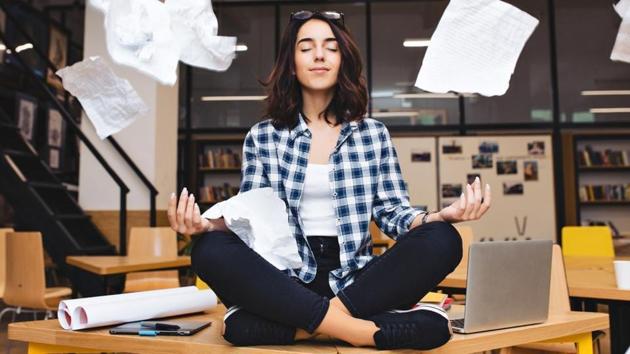 Meditate, read, sing or take up your favourite hobby to de-stress.(Shutterstock) Meditate, read, sing or take up your favourite hobby to de-stress.(Shutterstock)