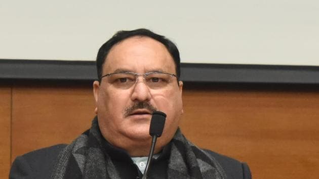 “I want to ask Rahul Gandhi to speak only ten lines on the CAA provisions. He should also speak only two lines on the provisions, which according to him are harming the country. It is very unfortunate that the people who come to lead the country do not even know the basics about CAA,” Nadda said. (Sonu Mehta/HT PHOTO) “I want to ask Rahul Gandhi to speak only ten lines on the CAA provisions. He should also speak only two lines on the provisions, which according to him are harming the country. It is very unfortunate that the people who come to lead the country do not even know the basics about CAA,” Nadda said. (Sonu Mehta/HT PHOTO)