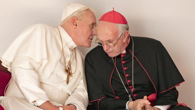 The Two Popes movie review: Anthony Hopkins and Jonathan Pryce are operating on Godlike levels.