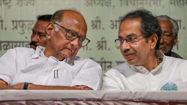 NCP president Sharad Pawar with Maharashtra Chief Minister Uddhav Thakeray. (PTI PHOTO.) NCP president Sharad Pawar with Maharashtra Chief Minister Uddhav Thakeray. (PTI PHOTO.)