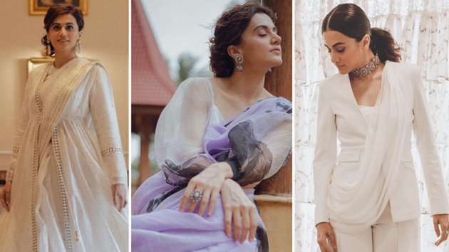 Taapsee’s style evolution in the past year has been inspiring, the actor pulled out all stops for the promotions of her movies, dressing mostly according to the theme of whichever movie she was promoting. Be it her saree style, her choice of dresses, her casual looks, it seems Taapsee or her talented stylist, Devki B, has figured out what works for her. (INSTAGRAM)