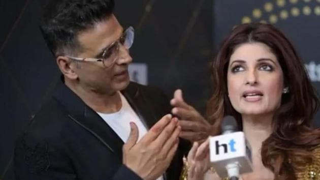 Akshay Kumar and Twinkle Khanna at the Hindustan Times Most Stylish Awards.