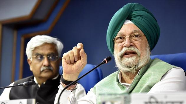 Union Minister for Housing and Urban Affairs Hardeep Singh Puri. (HT file) Union Minister for Housing and Urban Affairs Hardeep Singh Puri. (HT file)