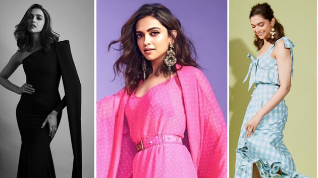 More recently, after the haircut, Deepika has also sported some interesting looks, (L-R) the actor is seen in a black gown by Alex Perry, a fusion Sabyasachi ensemble and a cute crop top and skirt combo by Anna Mason. (INSTAGRAM)