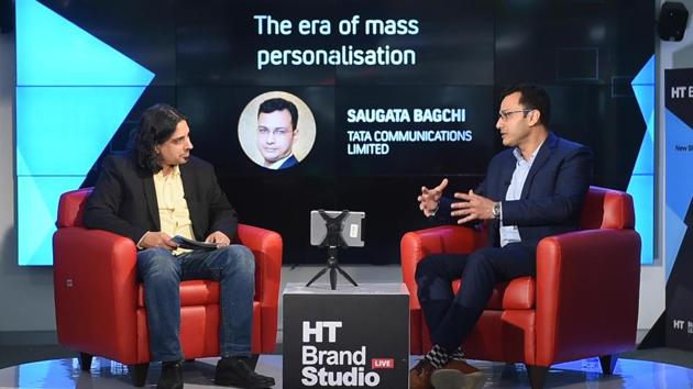 Saugata Bagchi of Tata Communications Ltd interacts with Rameet Arora of HT in Episode 10 of HT Brand Studio Live, Season 2. (HT Photo) Saugata Bagchi of Tata Communications Ltd interacts with Rameet Arora of HT in Episode 10 of HT Brand Studio Live, Season 2. (HT Photo)