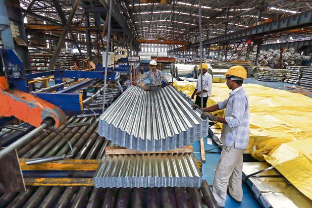 The IIP growth during April-November period of the current fiscal came in at 0.6 per cent, down from 5 per cent in the same period of 2018-19.(Bloomberg) The IIP growth during April-November period of the current fiscal came in at 0.6 per cent, down from 5 per cent in the same period of 2018-19.(Bloomberg)