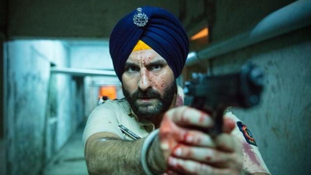 Saif Ali Khan plays inspector Sartaj Singh on Sacred Games. Saif Ali Khan plays inspector Sartaj Singh on Sacred Games.