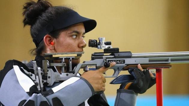 Anjum Moudgil of India in action.(REUTERS)