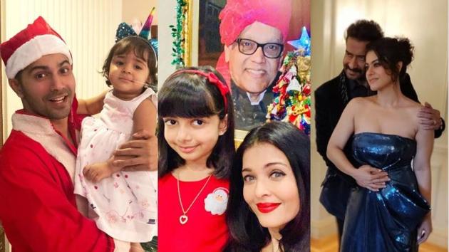 Varun Dhawan, Aishwarya Rai and Kajol celebrated Christmas with their families.