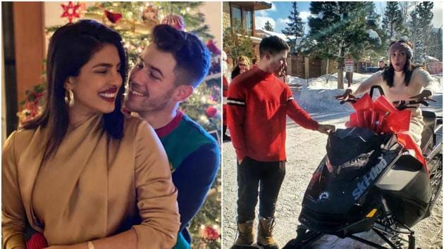 It was a white Christmas for Priyanka Chopra and Nick Jonas.