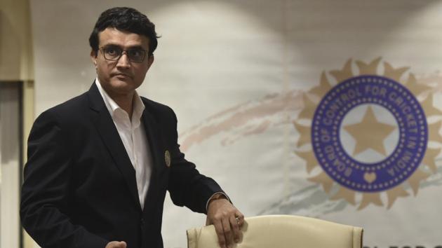 BCCI president Saurav Ganguly(Kunal Patil/HT Photo)