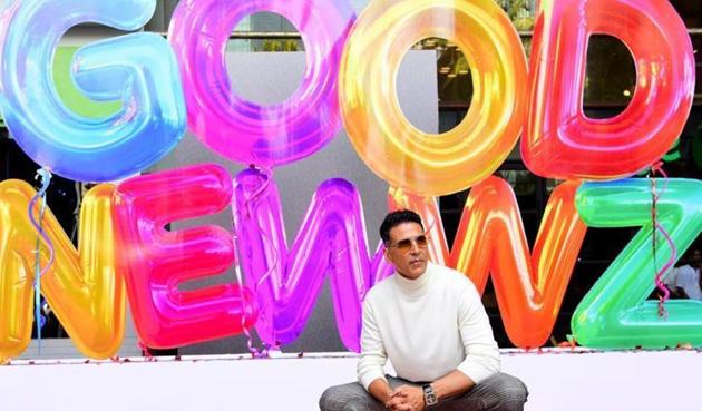 Akshay Kumar leads the cast in Good Newwz.