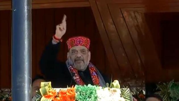 Amit Shah, Union Home Minister, in Shimla, Himachal Pradesh. (Twitter) Amit Shah, Union Home Minister, in Shimla, Himachal Pradesh. (Twitter)