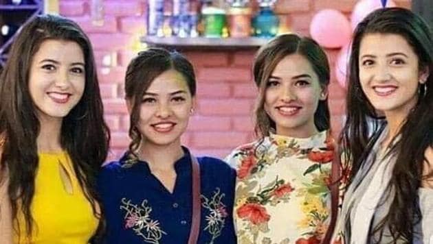 The picture actually shows TikTok stars from Nepal, twin sisters Deepa and Damanta and Prisma and Princy.(Instagram/@deepadamanta)