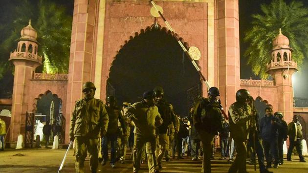 A fact-finding team of lawyers and rights activists, the People’s Union for Democratic Rights (PUDR), on Thursday released a report on police action at the Aligarh Muslim University during the protests against the Citizenship (Amendment) Act and the National Register of Citizens on December 15.(PTI Photo (Representative)) A fact-finding team of lawyers and rights activists, the People’s Union for Democratic Rights (PUDR), on Thursday released a report on police action at the Aligarh Muslim University during the protests against the Citizenship (Amendment) Act and the National Register of Citizens on December 15.(PTI Photo (Representative))