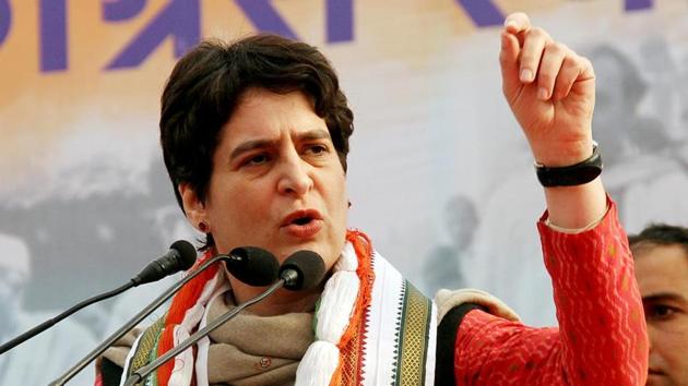 Priyanka Gandhi Vadra and Samajwadi Party leader Akhilesh Yadav on Sunday mounted attack on the Bharatiya Janata Party government in the centre and Uttar Pradesh.(ANI)