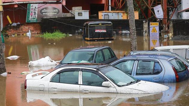 The 2018 Kerala floods that killed nearly 500 people were the worst deluge in the coastal state in nearly a century.(Amal KS/HT Photo)