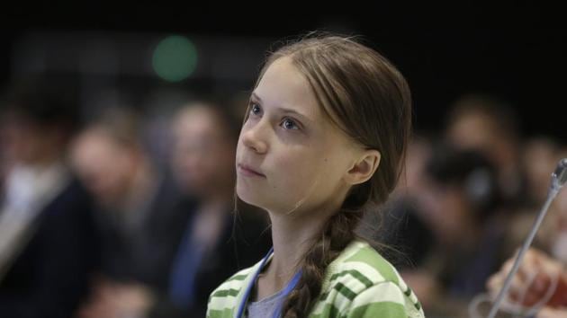 Greta Thunberg on Saturday jumped on the bandwagon to sum up 2019 in just five words.(AP Photo) Greta Thunberg on Saturday jumped on the bandwagon to sum up 2019 in just five words.(AP Photo)