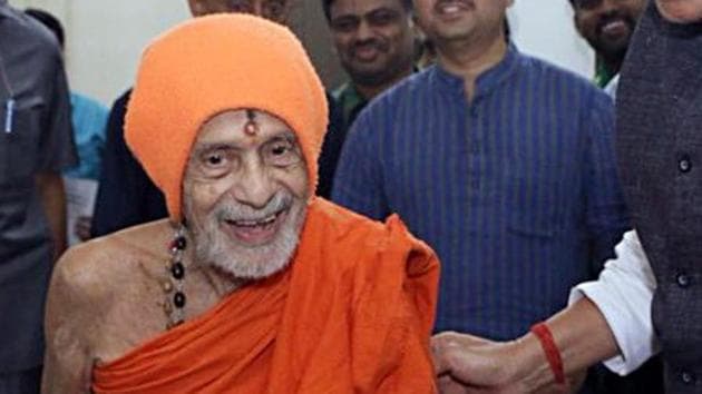 Teertha Swami was known for his social work. He was active in Ram Janma Bhoomi movement and was a vocal supporter of cow protection movement. (ANI Photo) Teertha Swami was known for his social work. He was active in Ram Janma Bhoomi movement and was a vocal supporter of cow protection movement. (ANI Photo)