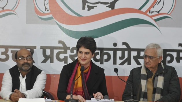 AICC General secretary and U P in-charge Priyanka Gandhi Vadra addressing a press conference ar UPCC headquarter on Monday December 30, 2019. (PHoto: Deepak Gupta/ Hindustan Times) AICC General secretary and U P in-charge Priyanka Gandhi Vadra addressing a press conference ar UPCC headquarter on Monday December 30, 2019. (PHoto: Deepak Gupta/ Hindustan Times)
