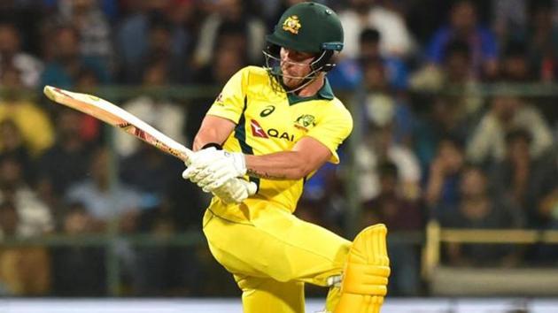 Australia's D'Arcy Short plays a shot.(PTI)