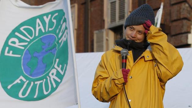 Swedish environmental activist Greta Thunberg attends a climate march, in Turin, Italy.(Photo: AP) Swedish environmental activist Greta Thunberg attends a climate march, in Turin, Italy.(Photo: AP)