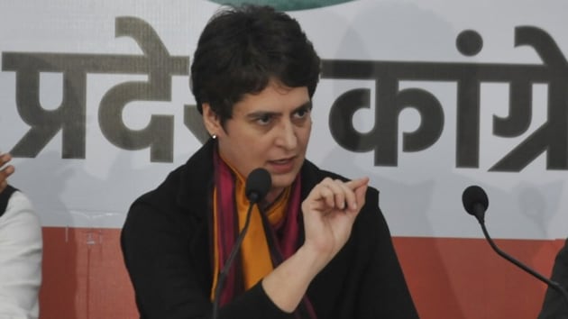 Congress general secretary Priyanka Gandhi in Lucknow on Dec 30, 2019. (Photo: Deepak Gupta/Hindustan Times) Congress general secretary Priyanka Gandhi in Lucknow on Dec 30, 2019. (Photo: Deepak Gupta/Hindustan Times)