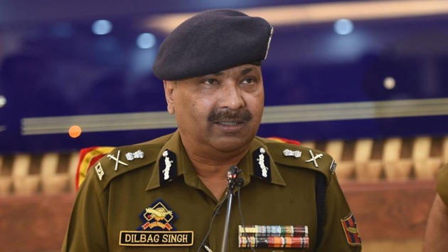 J-K DGP Dilbagh Singh said 250 terrorists are currently active in Jammu and Kashmir and that Pakistan intensified cross-border firing to push in as many of them in 2019.(Photo: Waseem Andrabi/ Hindustan Times)
