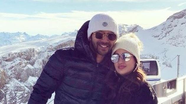 Varun Dhawan and girlfriend Natasha Dalal are in Switzerland.