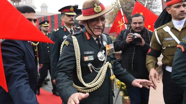 General Rawat refused to comment on what he plans to do as the CDS (Arvind Yadav/Hindustan Times photo) General Rawat refused to comment on what he plans to do as the CDS (Arvind Yadav/Hindustan Times photo)