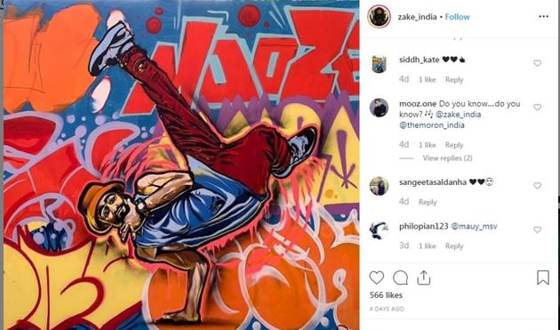 Zake’s art is all over the city. Check out his most iconic walls, on his Insta page.