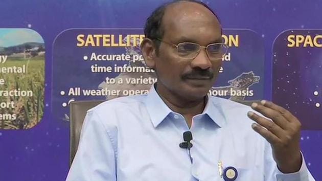 ISRO chief K Sivan addressing a press conference on Wednesday.(ANI Photo) ISRO chief K Sivan addressing a press conference on Wednesday.(ANI Photo)
