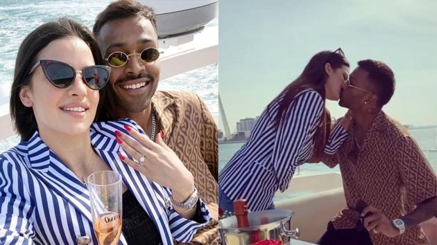 Natasa Stankovic got engaged to Hardik Pandya in Dubai. Natasa Stankovic got engaged to Hardik Pandya in Dubai.