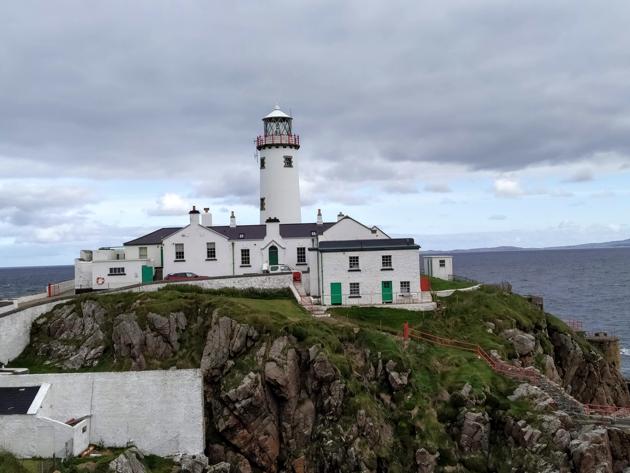 Fanad Lighthouse in County Donegal was built in 1811, after a legendary shipwreck that only the captain’s parrot survived.(Madhusree Ghosh) Fanad Lighthouse in County Donegal was built in 1811, after a legendary shipwreck that only the captain’s parrot survived.(Madhusree Ghosh)