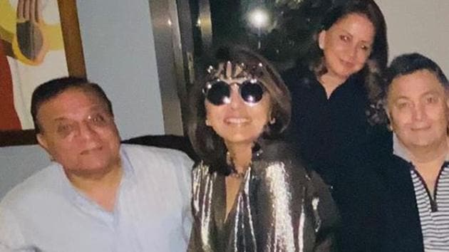 Neetu and Rishi Kapoor rang in New Year in style. Neetu and Rishi Kapoor rang in New Year in style.