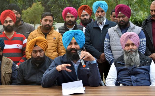 LIP chief Simarjeet Singh Bains, who was in Patiala on Wednesday, said his party will hold protest against the state government’s move on January 4.(HT PHOTO)
