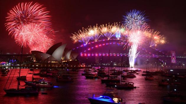 The midnight fireworks are seen from Mrs Macquarie's Chair during New Year's Eve celebrations in Sydney, Australia, January 1, 2020. AAP Image for City of Sydney/Mick Tsikas/via REUTERS (REUTERS) 