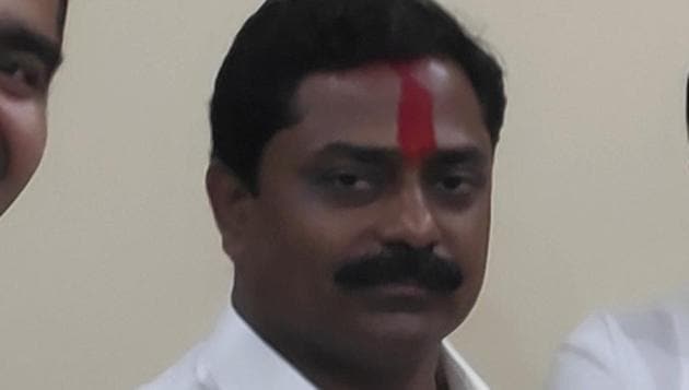 Congress member of legislative assembly (MLA) Sangram Thopte.(HT PHOTO)