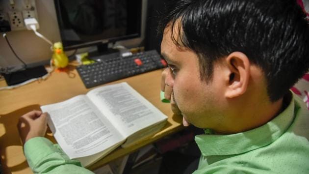 Talking about his preparations and struggle, he said: “The exam is conducted in three stages — preliminary, mains and interview round. Since I was inclined towards Social Sciences and Political Science during my schooling days, I decided to work in the field of Law.” Nikhil completed his Bachelor of Laws degree (LLB) from Gujarat National Law University (GNLU) and returned to Pune. (Sanket Wankhade / HT Photo) Talking about his preparations and struggle, he said: “The exam is conducted in three stages — preliminary, mains and interview round. Since I was inclined towards Social Sciences and Political Science during my schooling days, I decided to work in the field of Law.” Nikhil completed his Bachelor of Laws degree (LLB) from Gujarat National Law University (GNLU) and returned to Pune. (Sanket Wankhade / HT Photo)
