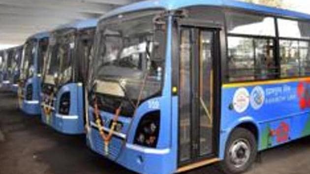 The standing committee of Pune Municipal Corporation (PMC) has approved the handing over of 7,200 square metre plot in Aundh to Pune Mahanagar Parivahan Mahamandal Limited (PMPML) on Tuesday.(HT FILE)