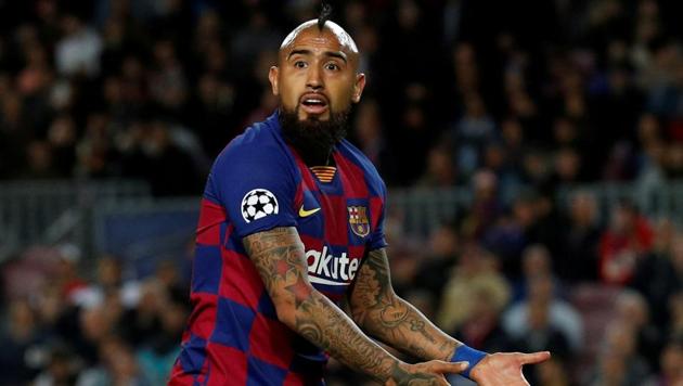 Barcelona's Arturo Vidal in action. (REUTERS) Barcelona's Arturo Vidal in action. (REUTERS)