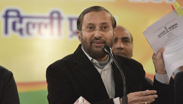 Union minister Prakash Javadekar (HT PHOTO) Union minister Prakash Javadekar (HT PHOTO)