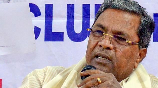 Former Karnataka chief minister Siddaramaiah addresses the press in Bengaluru. (PTI) Former Karnataka chief minister Siddaramaiah addresses the press in Bengaluru. (PTI)