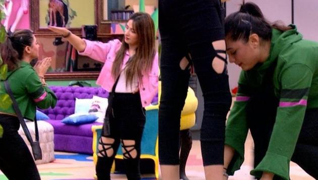 Bigg Boss 13: Rashami Desai touched Mahira Sharma’s feet in the latest episode.