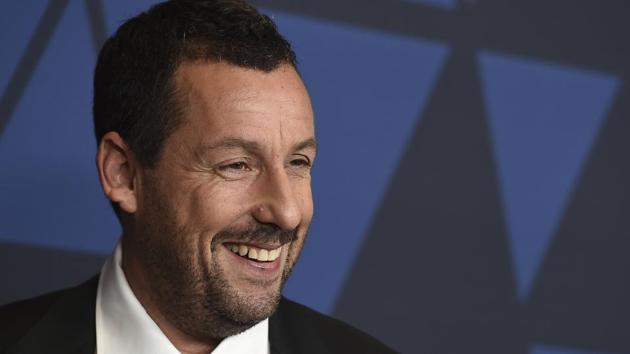 Adam Sandler arrives at the Governors Awards on Sunday, Oct. 27, 2019, at the Dolby Ballroom in Los Angeles.(Jordan Strauss/Invision/AP)