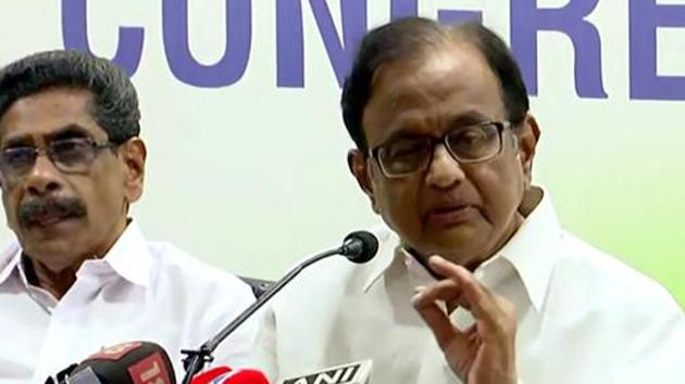 Former Finance Minister and Congress leader P Chidambaram has been questioned by the ED in the aviation ‘scam’ during UPA-1(ANI Photo) Former Finance Minister and Congress leader P Chidambaram has been questioned by the ED in the aviation ‘scam’ during UPA-1(ANI Photo)