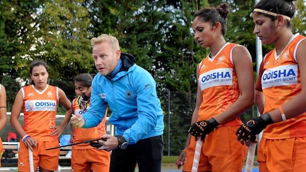 Coach Sjoerd Marijne. (Hockey India) Coach Sjoerd Marijne. (Hockey India)