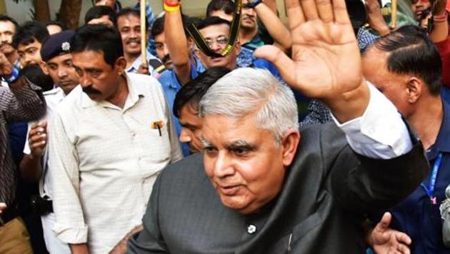 West Bengal Governor Jagdeep Dhankhar has denied consent to pending bills that had been sent to him by the TMC government.(ANI PHOTO.)